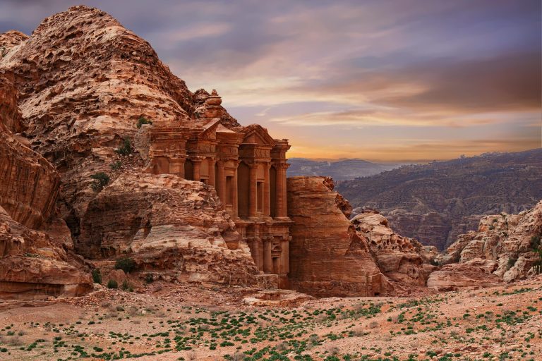 petra, ad deir, nature, world heritage, sand stone, antique, historically, archaeology, monument, culture, ad dayr, history, stones, sky, tourism, travel, vacations, middle east, jordan